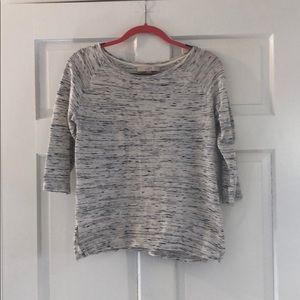 White and black blouse